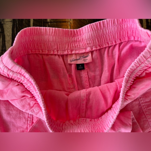 UNIVERSAL THREADS ❤️ Hot Pink Linen Boat Shorts - XSMALL - Picture 5 of 9